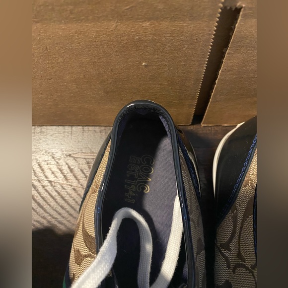 Coach “Folly” Brown Signature “C” Sneakers 9.5 - Picture 3 of 6